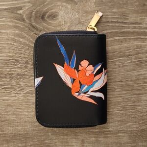 Floral Navy Blue Wallet